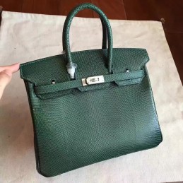 Green Crocodile Leather Birkin 30 Palladium Hardware Bag