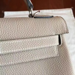Taupe Kelly 32 Palladium Hardware Bag