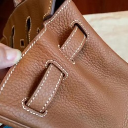 Tan Birkin 30 Smooth Leather Palladium Hardware Bag