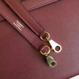 Burgundy Kelly 32 Gold Hardware Bag