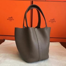 Taupe Picotin Lock 22 Bag