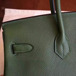 Green Birkin 35 Gold Hardware Bag