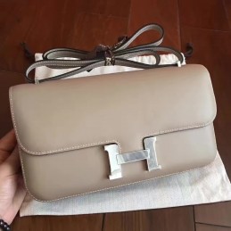 Beige Constance Elan Palladium Hardware Bag