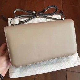 Beige Constance Elan Palladium Hardware Bag
