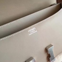Beige Constance Elan Palladium Hardware Bag