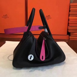 Black Fuchsia Lindy 30 Bag