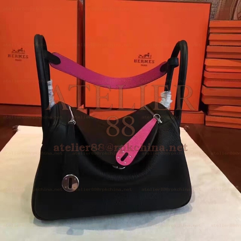 Black Fuchsia Lindy 30 Bag