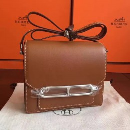 Brown Roulis 18 Bag Palladium Chain