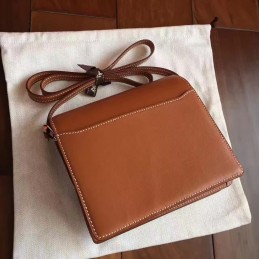 Brown Roulis 18 Bag Palladium Chain
