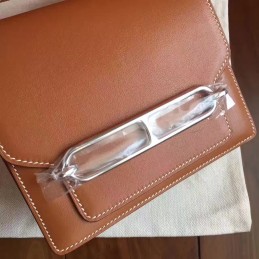 Brown Roulis 18 Bag Palladium Chain