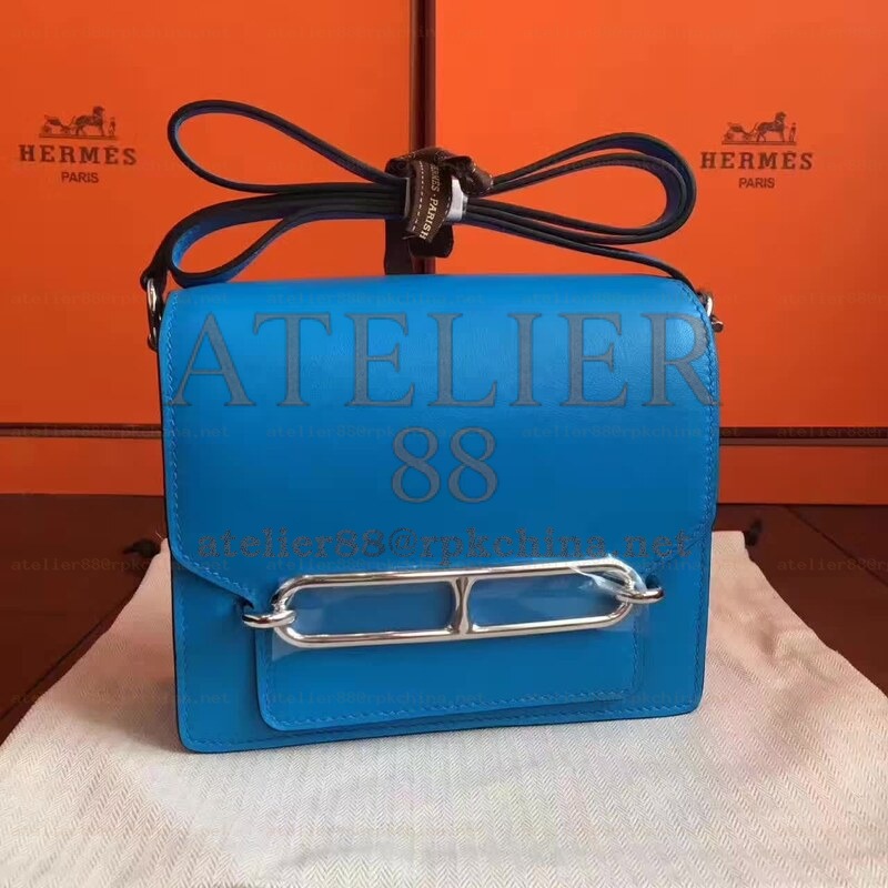 Blue Roulis 18 Bag Palladium Chain