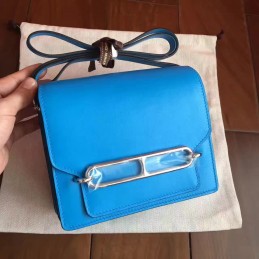 Blue Roulis 18 Bag Palladium Chain