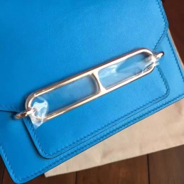 Blue Roulis 18 Bag Palladium Chain