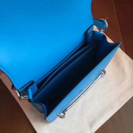Blue Roulis 18 Bag Palladium Chain
