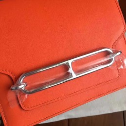 Orange Roulis 18 Bag Palladium Chain