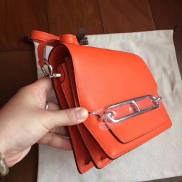 Orange Roulis 18 Bag Palladium Chain