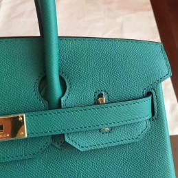 Green Birkin 30 Gold Hardware Bag
