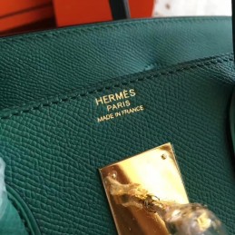 Green Birkin 30 Gold Hardware Bag
