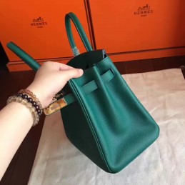 Green Birkin 30 Gold Hardware Bag
