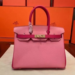 Pink Birkin 30 Smooth Leather Gold Hardware Bag