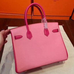 Pink Birkin 30 Smooth Leather Gold Hardware Bag