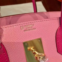 Pink Birkin 30 Smooth Leather Gold Hardware Bag