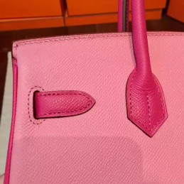 Pink Birkin 30 Smooth Leather Gold Hardware Bag