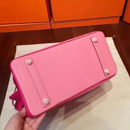 Pink Birkin 30 Smooth Leather Gold Hardware Bag
