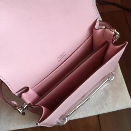 Light Pink Roulis 18 Bag Palladium Chain
