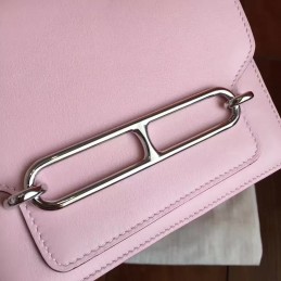 Light Pink Roulis 18 Bag Palladium Chain
