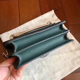 Green Roulis 18 Gold Hardware Bag