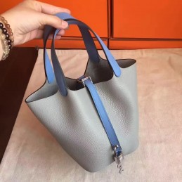 Tan Picotin Lock 13 Smooth Leather Bag