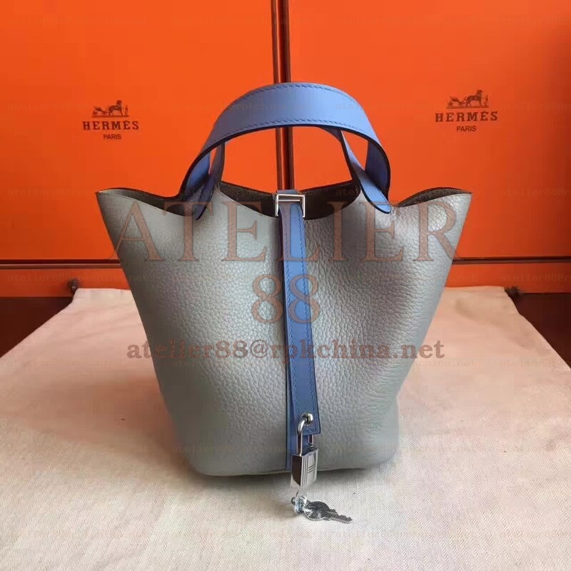 Tan Picotin Lock 13 Smooth Leather Bag