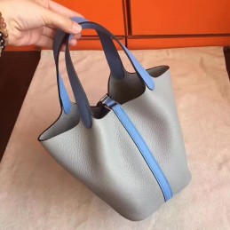 Tan Picotin Lock 13 Smooth Leather Bag