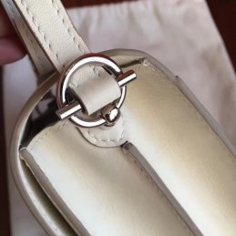 White Roulis 18 Smooth Leather Bag