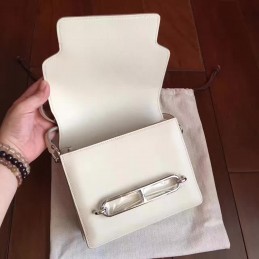 White Roulis 18 Smooth Leather Bag