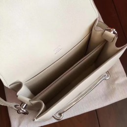White Roulis 18 Smooth Leather Bag