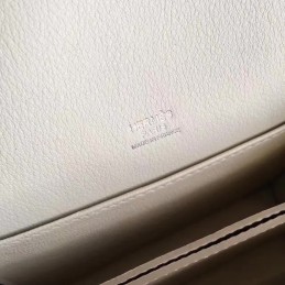White Roulis 18 Smooth Leather Bag