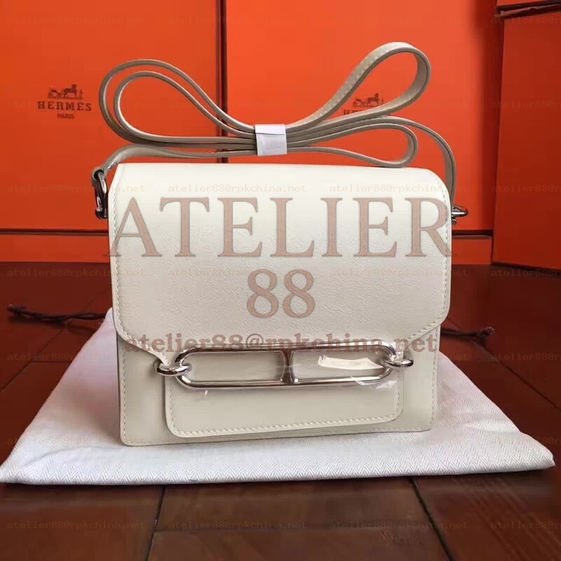 White Roulis 18 Smooth Leather Bag