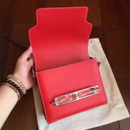 Red Tan Roulis 18 Smooth Leather Bag