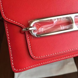 Red Tan Roulis 18 Smooth Leather Bag
