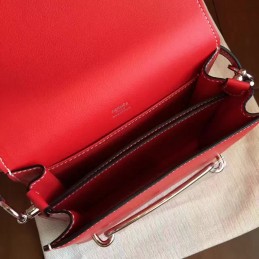 Red Tan Roulis 18 Smooth Leather Bag