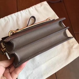Tan Roulis 18 Textured Leather Bag
