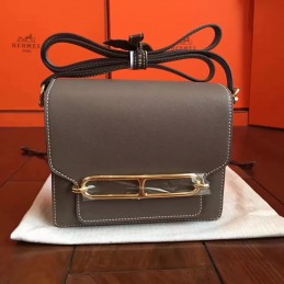 Tan Roulis 18 Textured Leather Bag