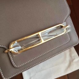 Tan Roulis 18 Textured Leather Bag