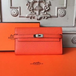 Orange Kelly Wallet