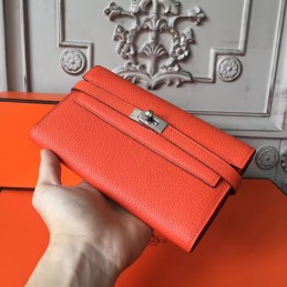 Orange Kelly Wallet
