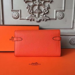 Orange Kelly Wallet