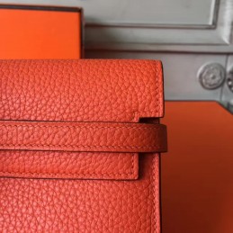 Orange Kelly Wallet