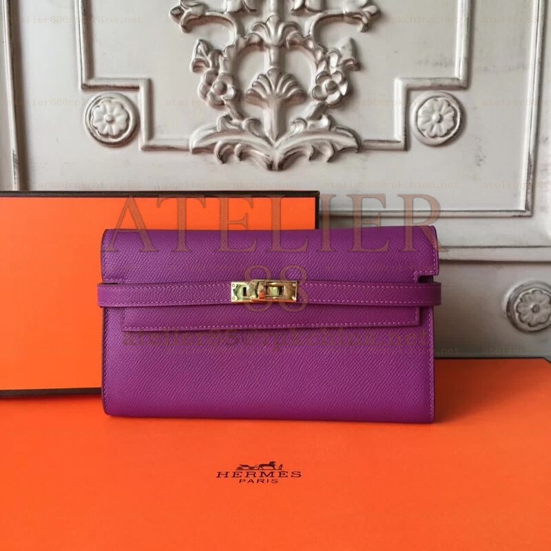 Purple Kelly Wallet